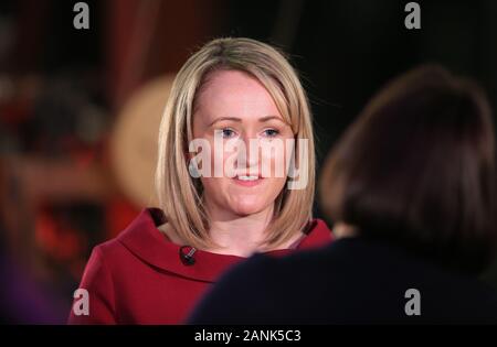Rebecca Long-Bailey launches her campaign for Labour Party leadership at a members and supporters' event in The Science & Industry Museum, Manchester. Stock Photo