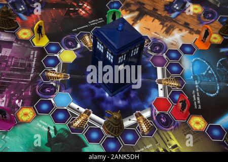 Doctor Who Interactive Electronic Board Game Tardis and Dalek Stock Photo