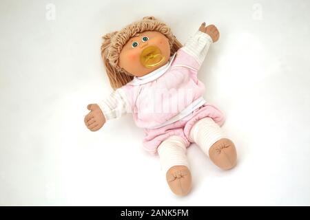 Original 1970's/80's Cabbage Patch Kid with Dummy Stock Photo