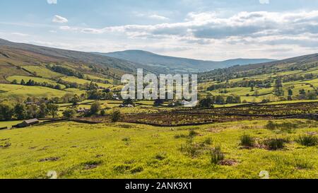 Yorkshire Dales landscape in the Dent Dale near Cowgill, Cumbria, England, UK
