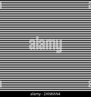 Black horizontal thin stripes or lines pattern Stock Vector
