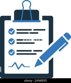 Creative element design from stock market icons collection. Pixel perfect Clipboard, report, shopping list icon for commercial, print media, web or an Stock Vector