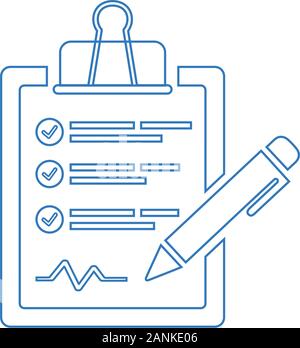 Creative element design from stock market icons collection. Pixel perfect Clipboard, report, shopping list icon for commercial, print media, web or an Stock Vector