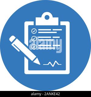 Creative element design from stock market icons collection. Pixel perfect Clipboard, report, shopping list icon for commercial, print media, web or an Stock Vector