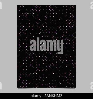 Geometric star pattern brochure background template - vector graphic design Stock Vector