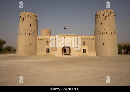 Basically unknown by tourists there are some desert castles which can be easily visited by anyone going to visit the Moreeb Dune. Stock Photo