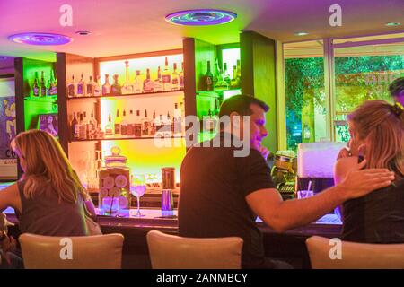 Delray Beach Florida,Atlantic Avenue,Cabana Nuevo Latino,restaurant restaurants food dining eating out cafe cafes bistro,bar bars lounge pub,night nig Stock Photo