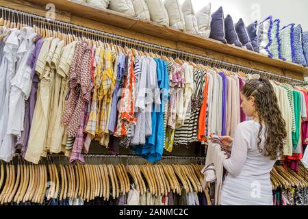 Miami Florida,Aventura Mall,atrium shopping shoppers shops,stores  businesses multi-level indoor inside interior stores kiosks Stock Photo -  Alamy