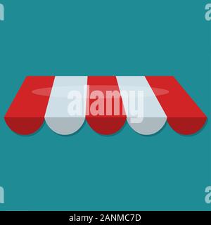 awning store isolated vector illustration symbol Stock Vector