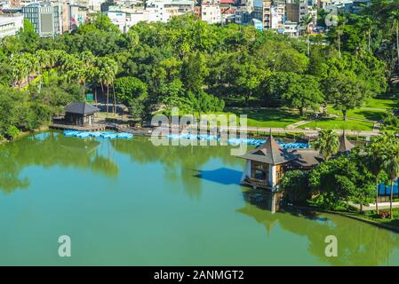 aerial view of taichung park in taiwan Stock Photo