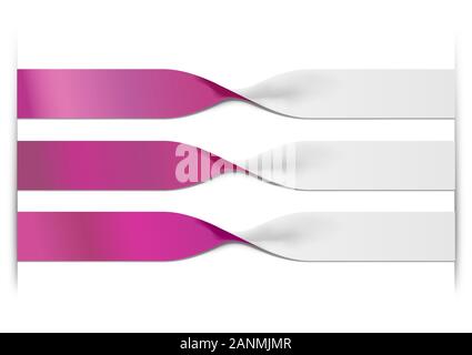 Vector faq labels, three option Stock Vector