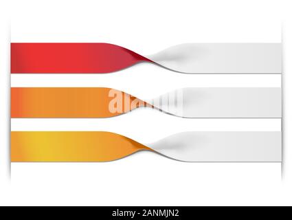 Vector faq labels, three option Stock Vector