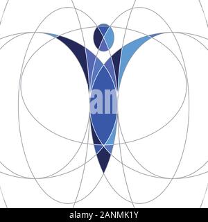 Vector project graphic man Stock Vector