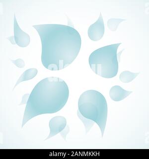 Vector abstract background with water drops Stock Vector