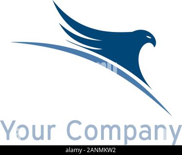 Vector sign eagle on the world Stock Vector