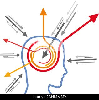 Concept stimulate the mind Stock Vector