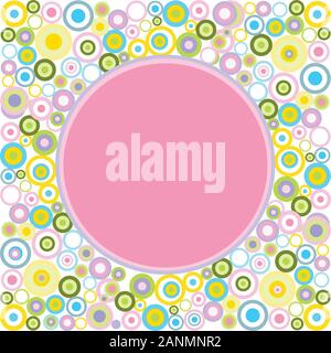 Vintage background with circles Stock Vector