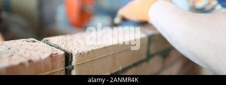 Man using special tools for work Stock Photo