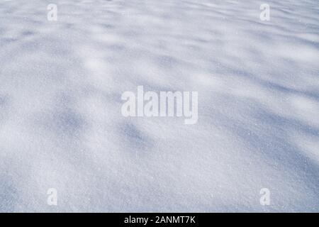 Fresh White Fine Snow Background Detail Texture Stock Photo