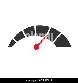 Business credit score vector speedometer. Customer satisfaction indicators with poor and good levels. Credit score poor and good rating illustration vector Stock Vector