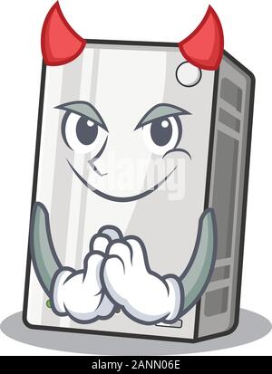 Devil power bank Cartoon in character design Stock Vector