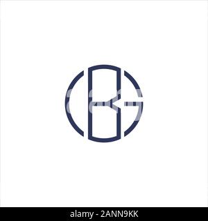initial letter gb or bg logo vector design Stock Vector