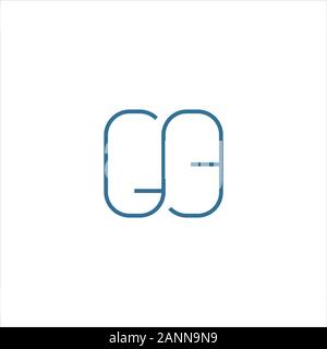 initial letter gb or bg logo vector design Stock Vector