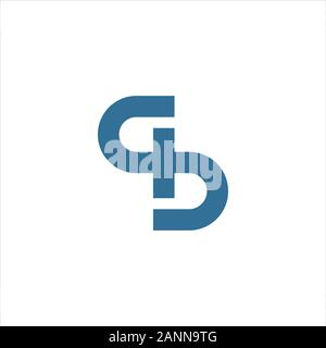 initial letter gb or bg logo vector design Stock Vector