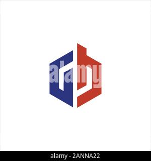 initial letter gb or bg logo vector design Stock Vector