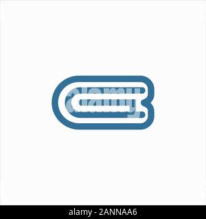initial letter gb or bg logo vector design Stock Vector