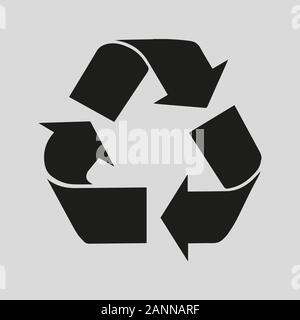 black arrows on a black background in a circle - vector illustration Stock Vector
