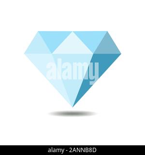 Diamond icon in mosaic style - vector illustration. Colorful logo isolated on white background. Stock Vector
