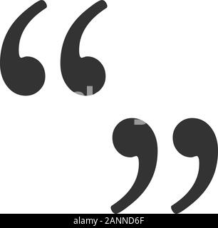 Set of quote mark, quotes icon vector sign design eps 10 Stock Vector