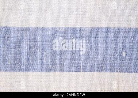 Natural vintage linen burlap textured fabric texture, detailed old grunge rustic background in beige, yellowish canvas copy space Stock Photo