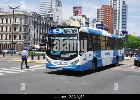 Autobus, Buenos Aires, Buenos Aires province, Argentina, Suth America Stock Photo
