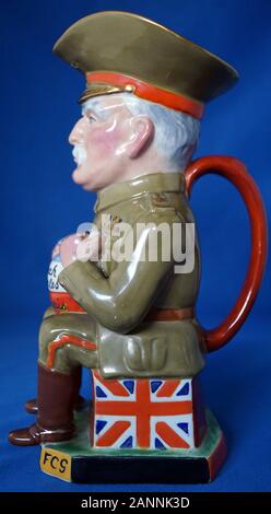 Wilkinson Pottery Allied Leaders WW1 Carruthers Gould Toby Jug Stock Photo