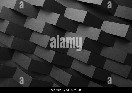 Geometric compotition with shapes made paper, abstract Stock Photo