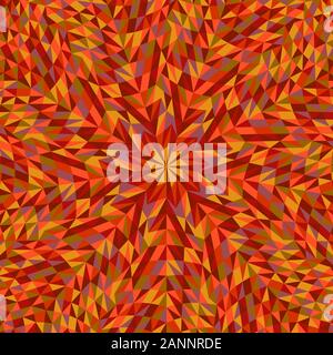 Geometrical tiled triangle mosaic background - psychedelic hypnotic abstract polygonal colorful vector design Stock Vector