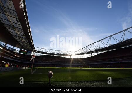 LONDON, ENGLAND - JANUARY 18TH General view of the stadium during the Premier League match between Arsenal and Sheffield United at the Emirates Stadium, London on Saturday 18th January 2020. (Credit: Ivan Yordanov | MI News)Photograph may only be used for newspaper and/or magazine editorial purposes, license required for commercial use Credit: MI News & Sport /Alamy Live News Stock Photo