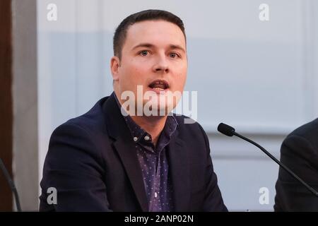 Wes Streeting MP at the FEPS-Fabian New Year Conference on Saturday, Jan. 18, 2020 at the Friends Meeting House, Euston Road   Picture by Julie Edwards/Alamy Live News Stock Photo