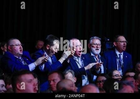 Warsaw, Poland. 18th Jan, 2020. January 18, 2020, Warsaw, Poland: The Confederation Party's election congress and election of the candidate for President of the Republic of Poland, which was held in Warsaw. Krzysztof Bosak won.Inthe photo: Credit: Grzegorz Banaszak/ZUMA Wire/Alamy Live News Stock Photo