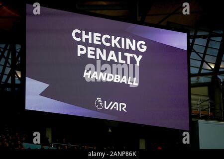 The big screen the VAR checking for a penalty Stock Photo - Alamy