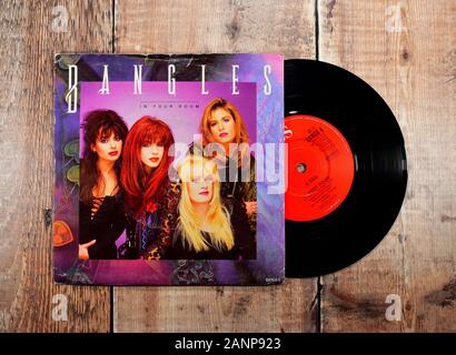 Bangles 7inch single, In your room Stock Photo