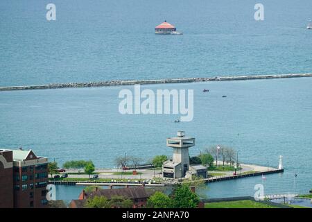 Erie Basin Marina Buffalo Skyline New York State USA Stock Photo - Alamy