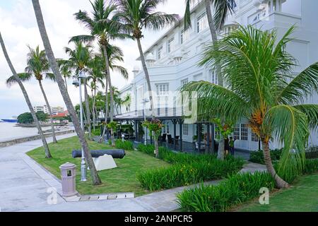 GEORGE TOWN, PENANG, MALAYSIA -6 DEC 2019- View of the historic Eastern & Oriental Hotel George Town, a landmark waterfront building in George Town, P Stock Photo