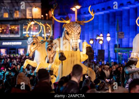 Edinburgh's Hogmanay 2020 Stock Photo