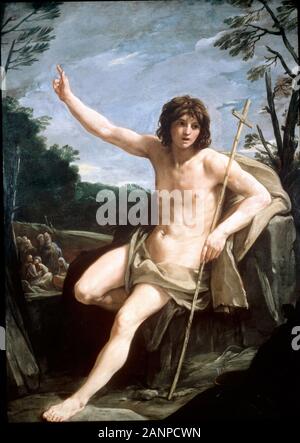 St John the Baptist in the Wilderness, 1636 by Guido Reni Stock Photo