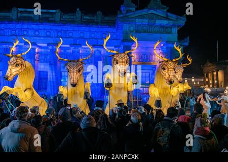 Edinburgh's Hogmanay 2020 Stock Photo