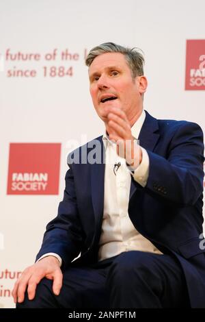 Labour Party Leadership contender Sir Keir Starmer MP at the FEPS-Fabian New Year Conference on Saturday, Jan. 18, 2020 at the Friends Meeting House, Euston Road   Picture by Julie Edwards/Alamy Live News Stock Photo