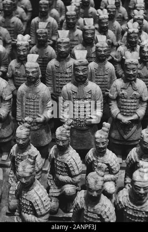 Small statues of the Terracotta Army for sale Stock Photo